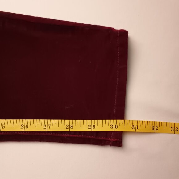 Edyson Corduroy Jeans Size 30/10 Mid Rise Skinny Leg Burgundy Wine Color - Picture 9 of 10